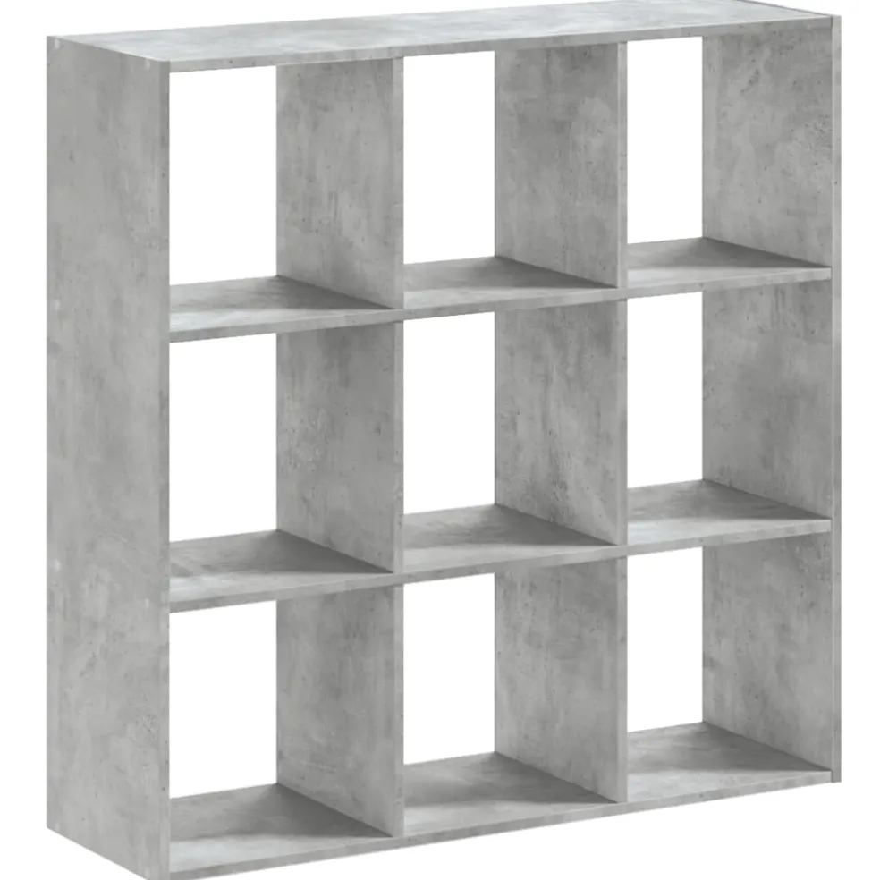 vidaXL Boekenkast 102x32x102 cm bewerkt hout betongrijs