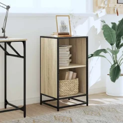 vidaXL Boekenkast 40x35x76 cm bewerkt hout sonoma eikenkleurig