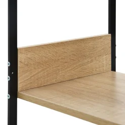 vidaXL Boekenkast 33,5x39,6x79,7 cm bewerkt hout zwart en eikenkleurig