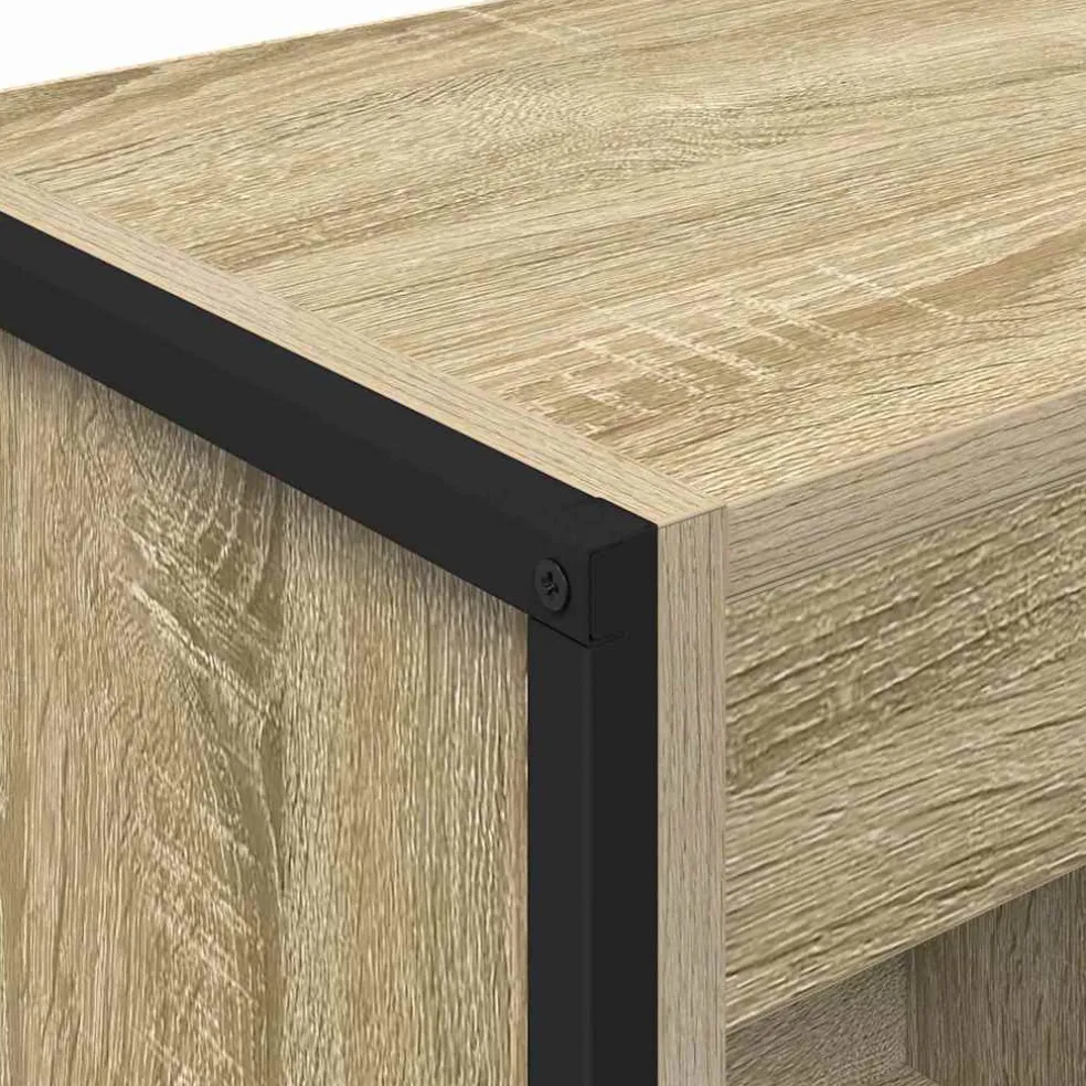 vidaXL Boekenkast 40 x 30 x 86,5 cm Bewerkt hout Sonoma