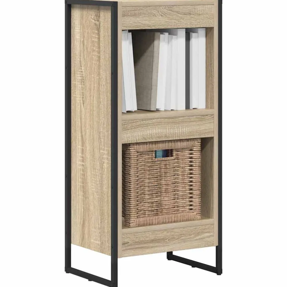 vidaXL Boekenkast 40 x 30 x 86,5 cm Bewerkt hout Sonoma