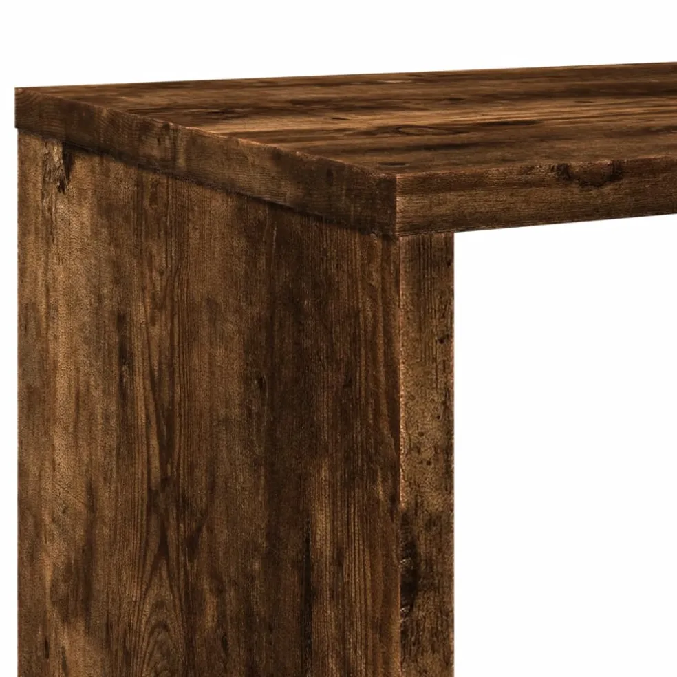 vidaXL Boekenkast 132x29x141,5 cm bewerkt hout gerookt eikenkleurig