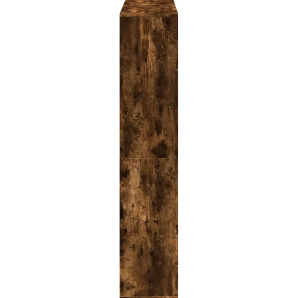 vidaXL Boekenkast 132x29x141,5 cm bewerkt hout gerookt eikenkleurig
