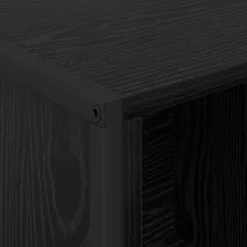 vidaXL Boekenkast 68 x 30 x 108.5 cm Bewerkt hout Zwart Eiken