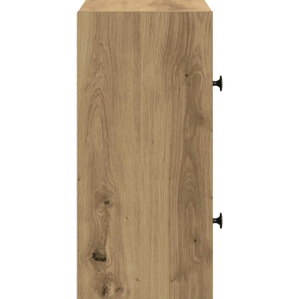 vidaXL Boekenkast 40x24x52 cm bewerkt hout artisanaal eikenkleurig