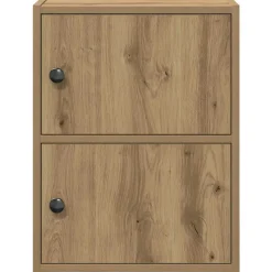vidaXL Boekenkast 40x24x52 cm bewerkt hout artisanaal eikenkleurig