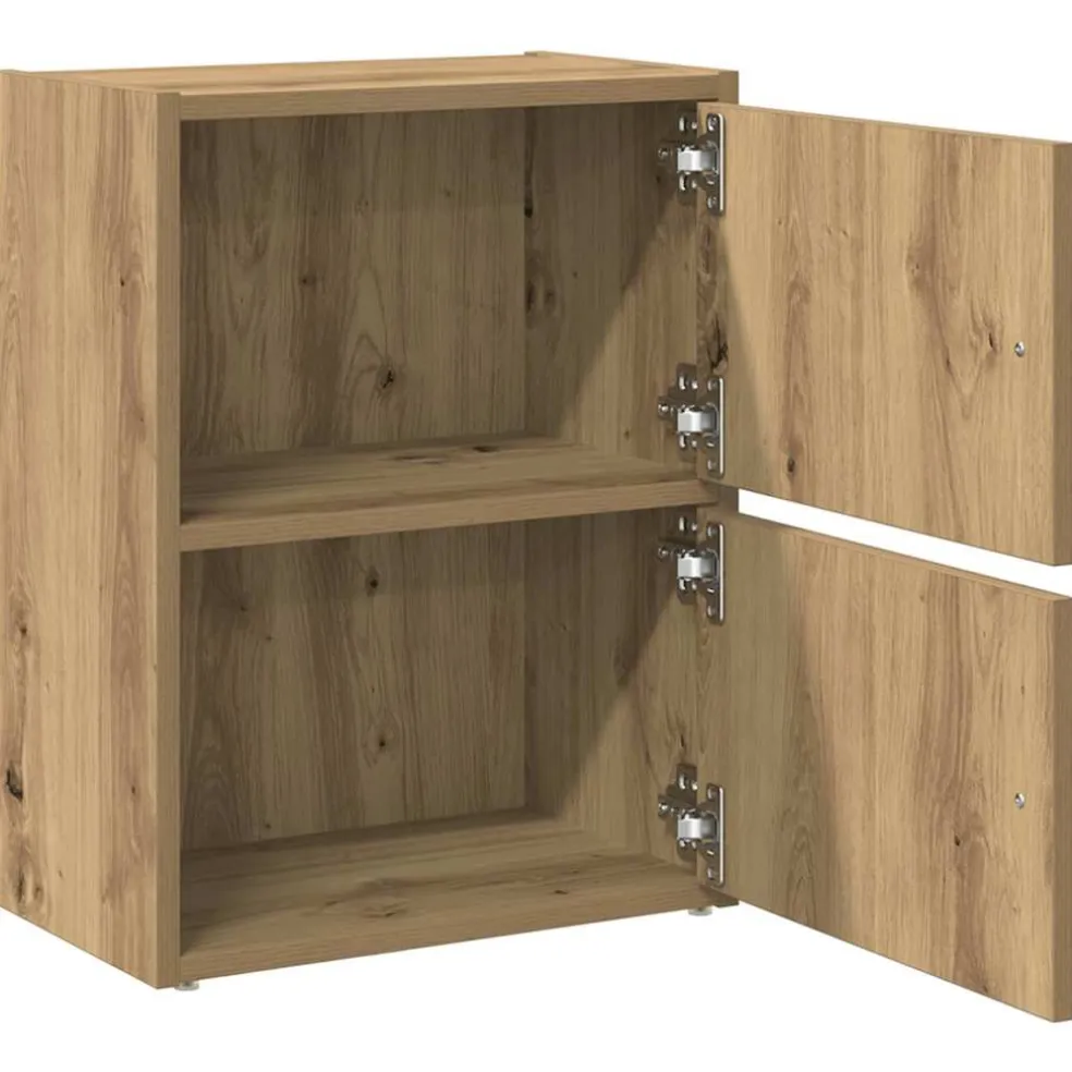 vidaXL Boekenkast 40x24x52 cm bewerkt hout artisanaal eikenkleurig
