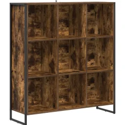 vidaXL Boekenkast 99,5 x 30 x 108 cm Bewerkt hout Rook Eik