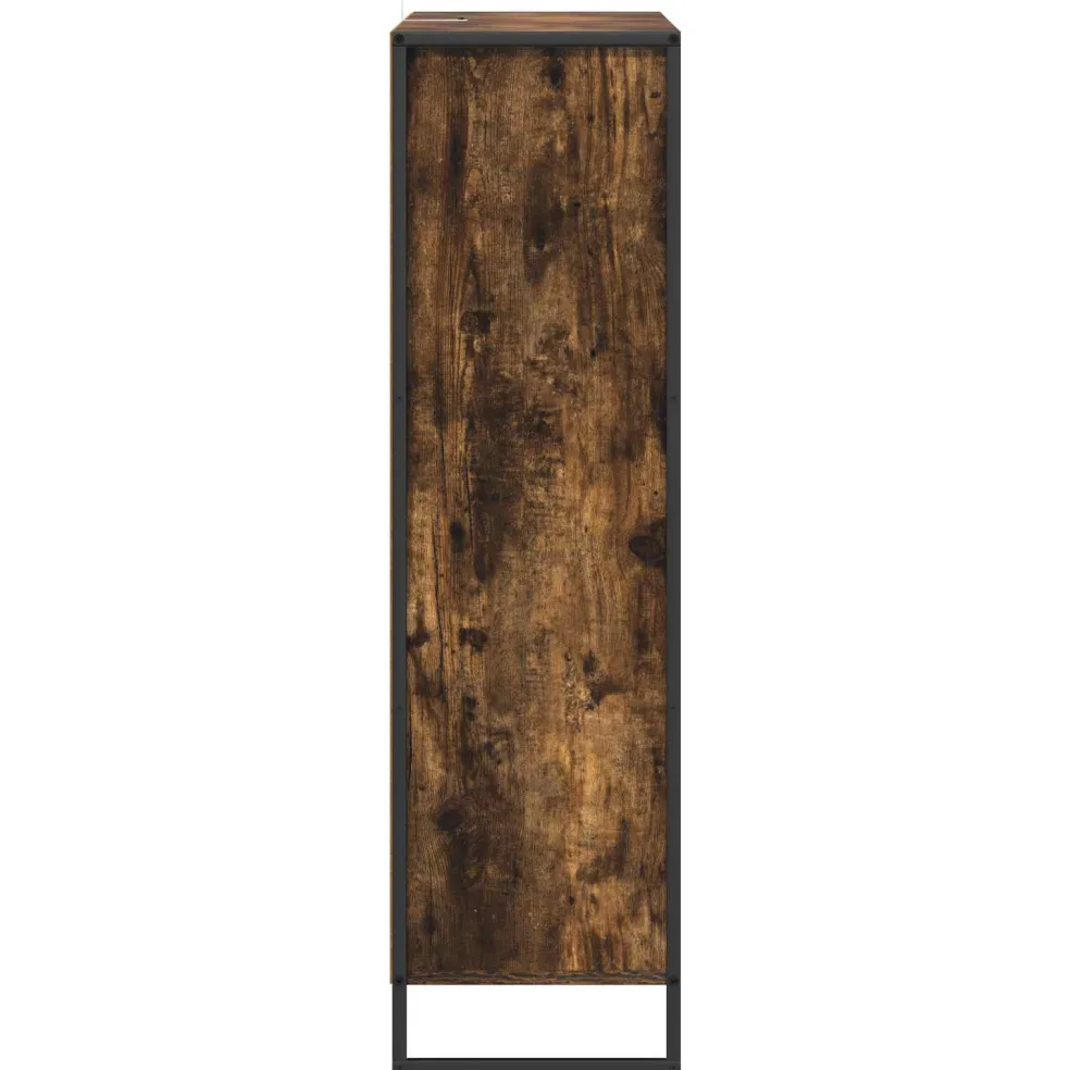 vidaXL Boekenkast 99,5 x 30 x 108 cm Bewerkt hout Rook Eik