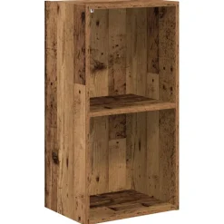 vidaXL Boekenkast 40x30x77 cm bewerkt hout oud houtkleurig