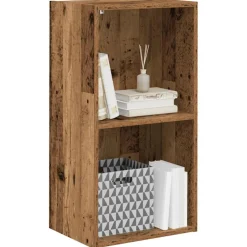 vidaXL Boekenkast 40x30x77 cm bewerkt hout oud houtkleurig