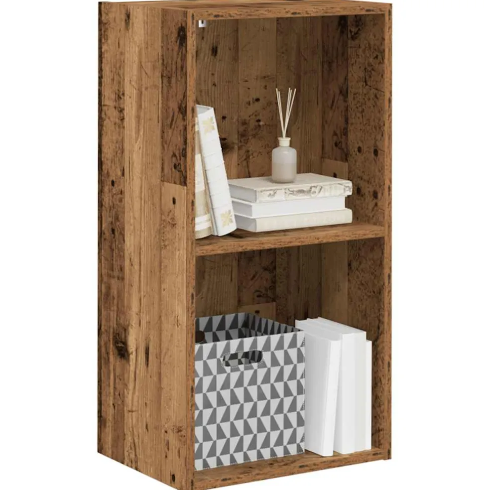 vidaXL Boekenkast 40x30x77 cm bewerkt hout oud houtkleurig