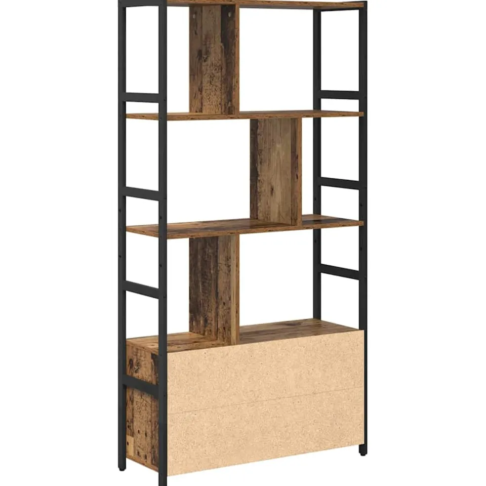 vidaXL Boekenkast 80 x 30 x 155,5 cm Bewerkt hout Oud hout