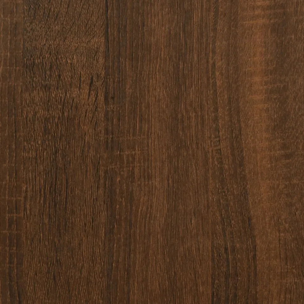 vidaXL Boekenkast 127,5x28,5x172,5 cm bewerkt hout bruin eikenkleur