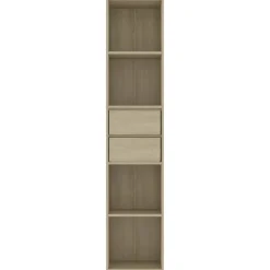 vidaXL Boekenkast 36x30x171 cm bewerkt hout sonoma eikenkleurig