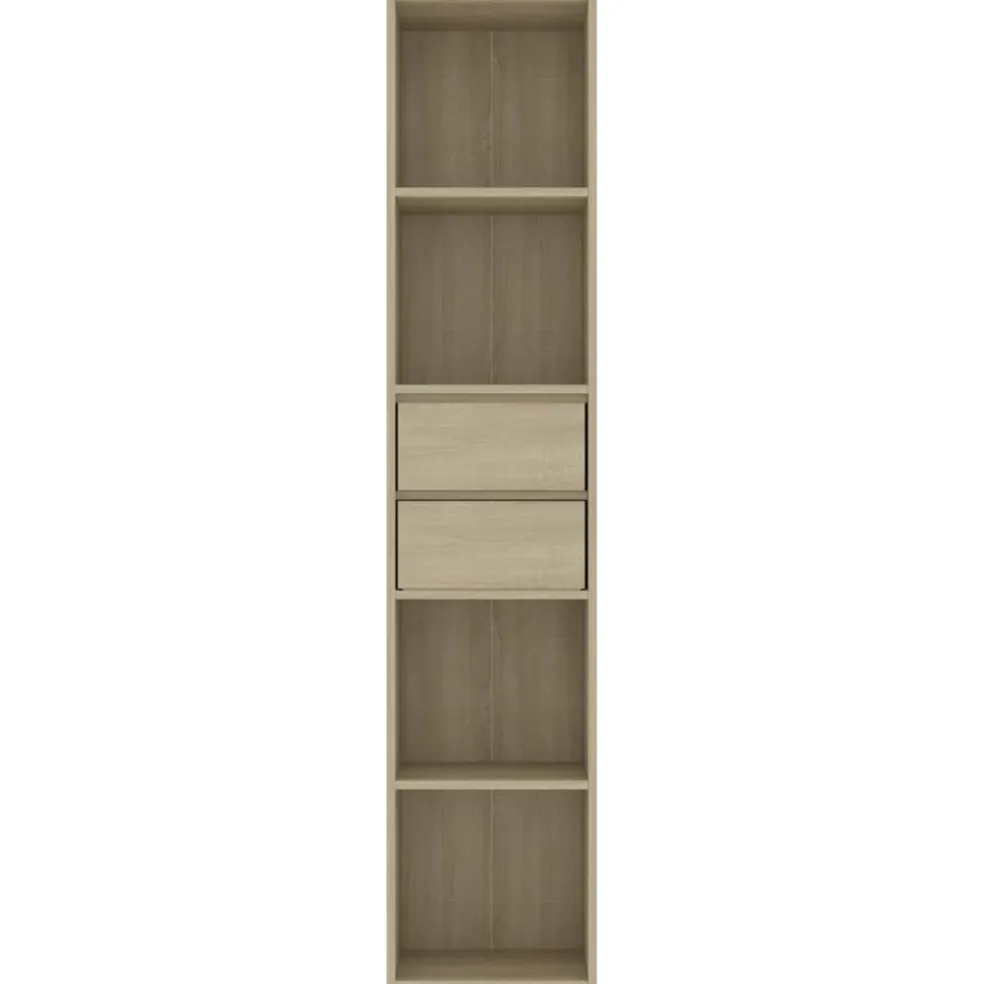 vidaXL Boekenkast 36x30x171 cm bewerkt hout sonoma eikenkleurig