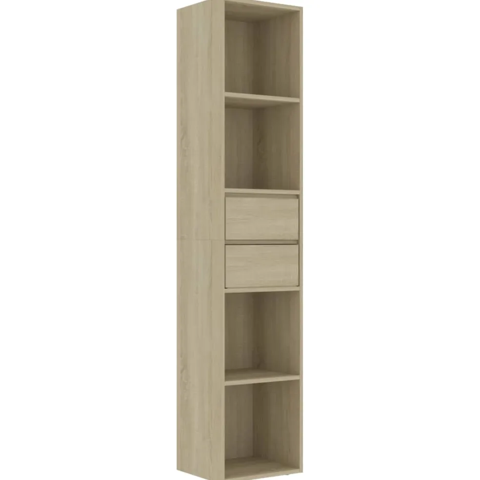 vidaXL Boekenkast 36x30x171 cm bewerkt hout sonoma eikenkleurig