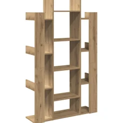 vidaXL Boekenkast 86x25,5x140 cm bewerkt hout artisanaal eikenkleur