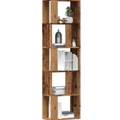vidaXL Boekenkast 45x24x159 cm bewerkt hout oud houtkleurig