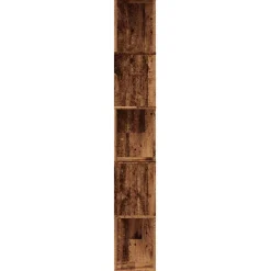 vidaXL Boekenkast 45x24x159 cm bewerkt hout oud houtkleurig