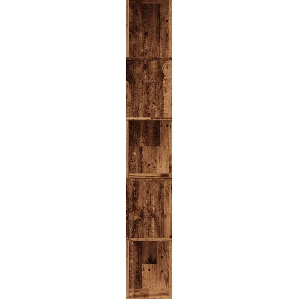 vidaXL Boekenkast 45x24x159 cm bewerkt hout oud houtkleurig