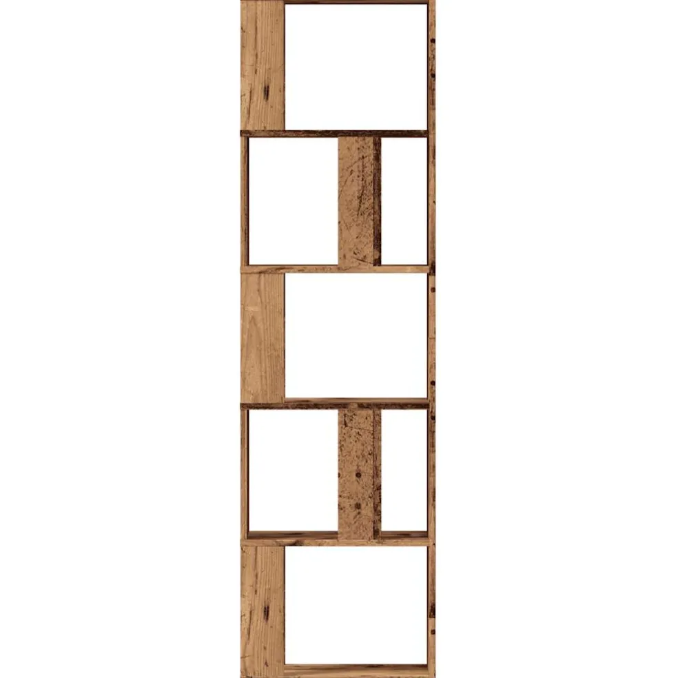 vidaXL Boekenkast 45x24x159 cm bewerkt hout oud houtkleurig