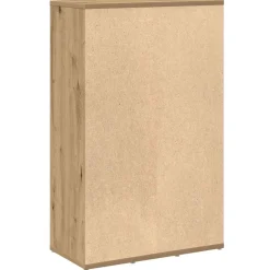 vidaXL Boekenkast 50x25x80 cm bewerkt hout artisanaal eikenkleur