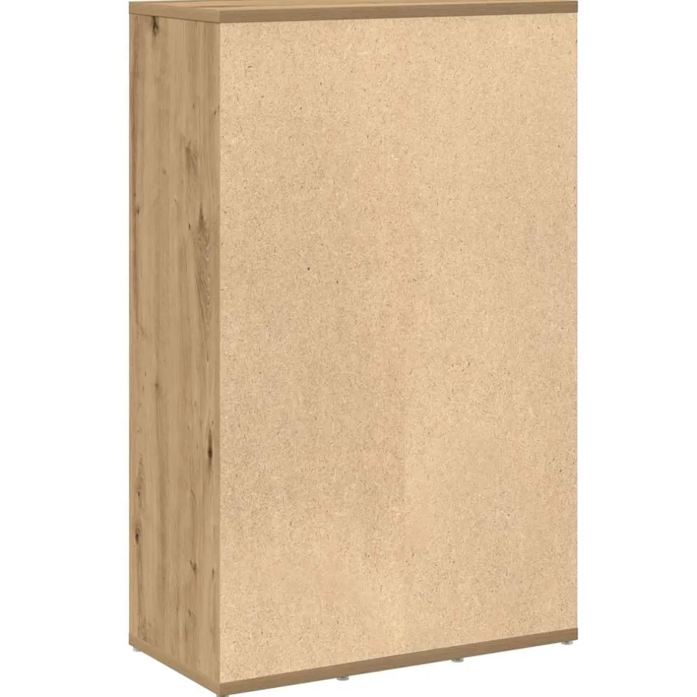 vidaXL Boekenkast 50x25x80 cm bewerkt hout artisanaal eikenkleur