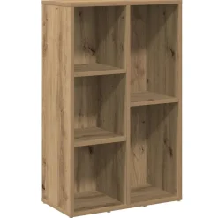 vidaXL Boekenkast 50x25x80 cm bewerkt hout artisanaal eikenkleur
