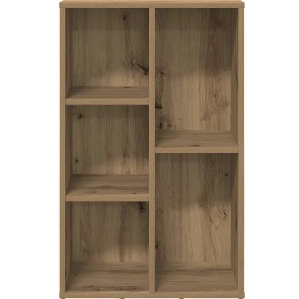 vidaXL Boekenkast 50x25x80 cm bewerkt hout artisanaal eikenkleur