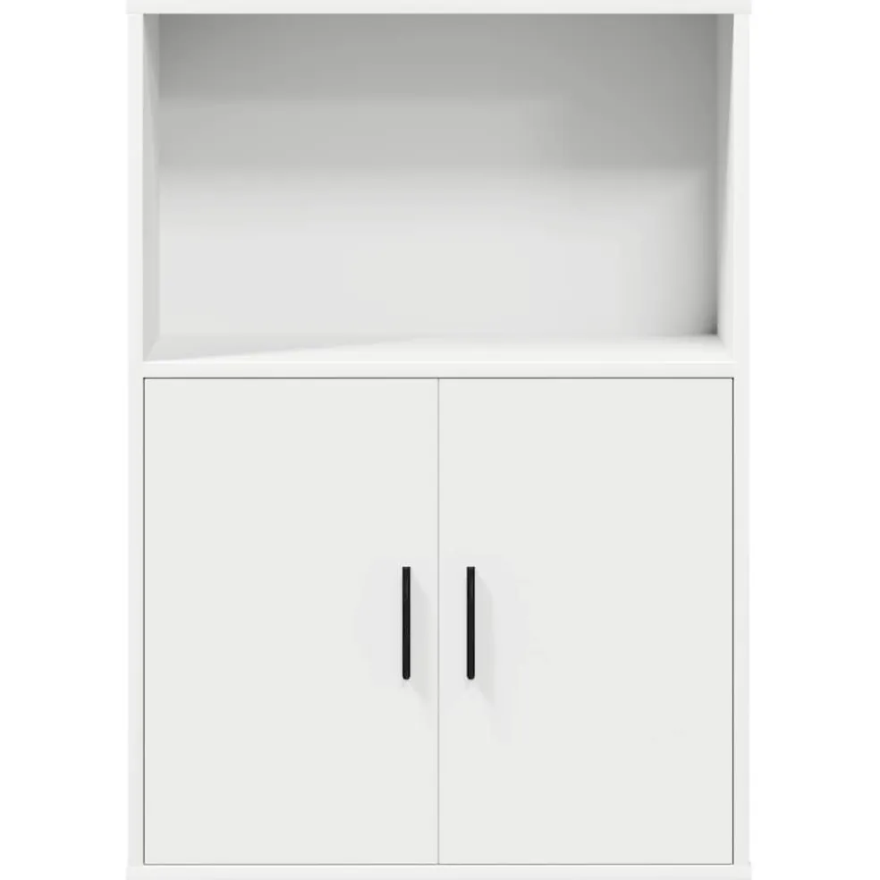 vidaXL Boekenkast 60x24x85 cm bewerkt hout wit