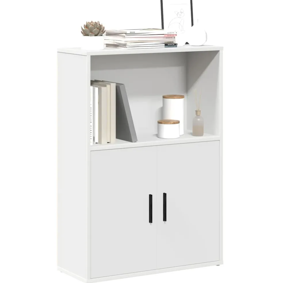 vidaXL Boekenkast 60x24x85 cm bewerkt hout wit
