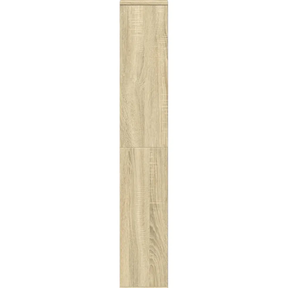 vidaXL Boekenkast 60x20x120,5 cm bewerkt hout sonoma eikenkleurig