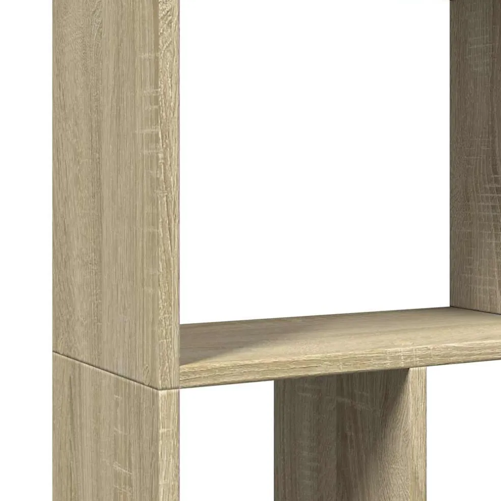 vidaXL Boekenkast 60x20x120,5 cm bewerkt hout sonoma eikenkleurig