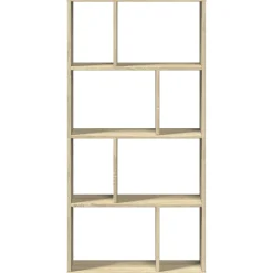 vidaXL Boekenkast 60x20x120,5 cm bewerkt hout sonoma eikenkleurig