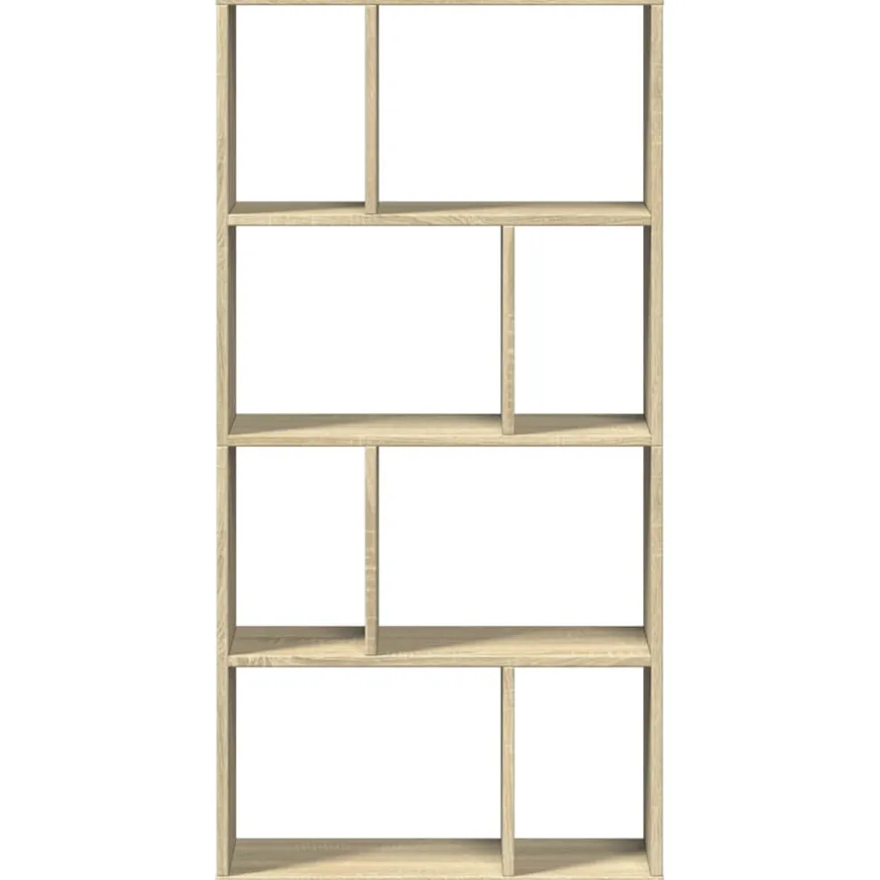 vidaXL Boekenkast 60x20x120,5 cm bewerkt hout sonoma eikenkleurig