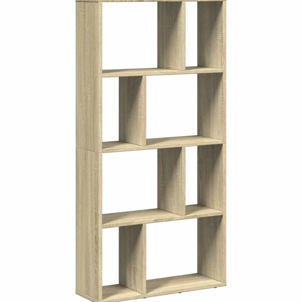 vidaXL Boekenkast 60x20x120,5 cm bewerkt hout sonoma eikenkleurig