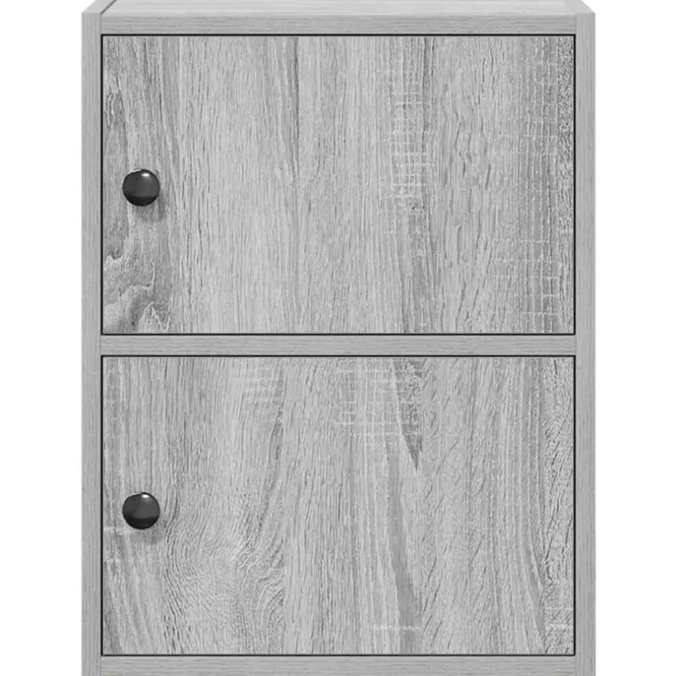 vidaXL Boekenkast 40x24x52 cm bewerkt hout grijs sonoma eikenkleurig
