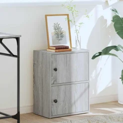vidaXL Boekenkast 40x24x52 cm bewerkt hout grijs sonoma eikenkleurig