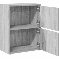 vidaXL Boekenkast 40x24x52 cm bewerkt hout grijs sonoma eikenkleurig