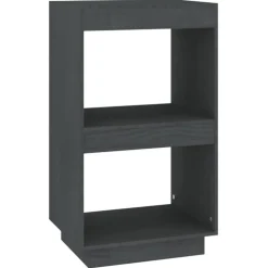 vidaXL Boekenkast 40x35x71 cm massief grenenhout grijs