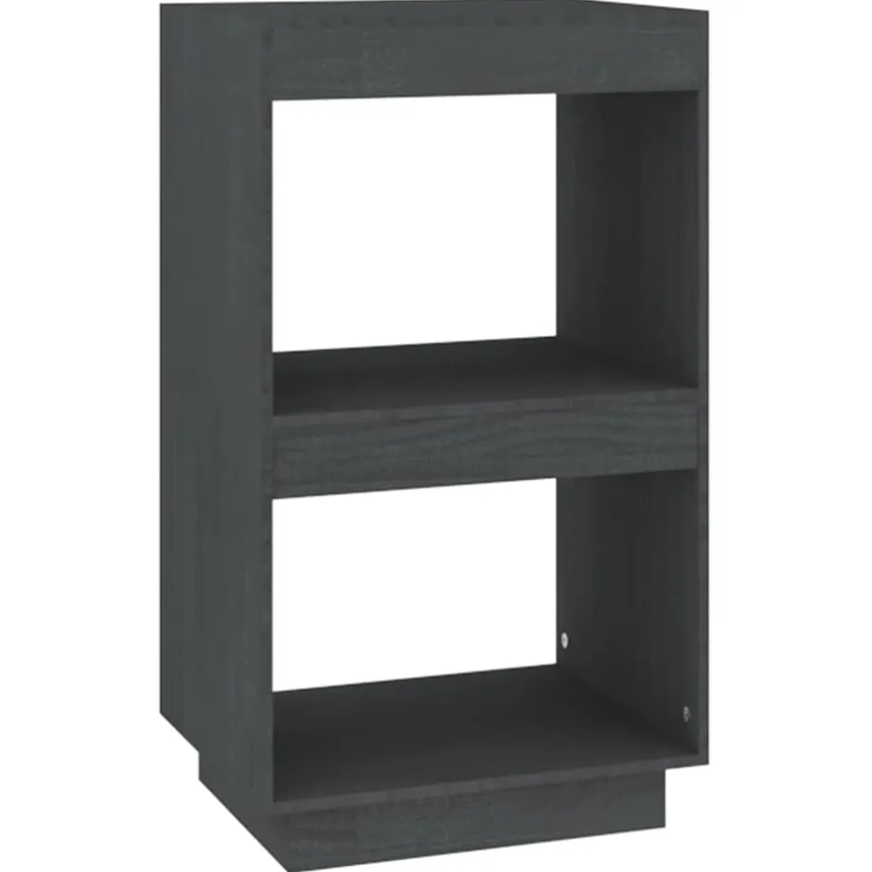 vidaXL Boekenkast 40x35x71 cm massief grenenhout grijs