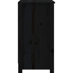 vidaXL Boekenkast 80x35x68 cm massief grenenhout zwart