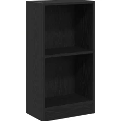 vidaXL Boekenkast 40x24x76 cm spaanplaat zwart eikenkleurig
