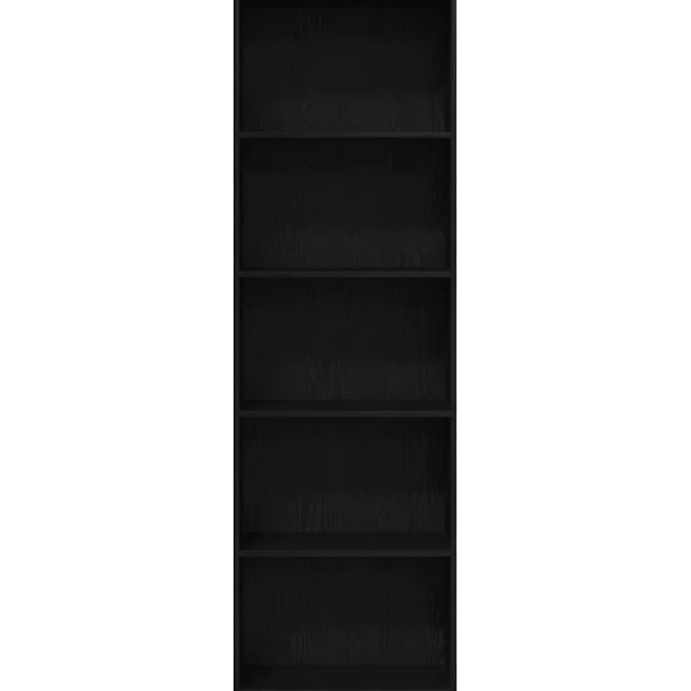 vidaXL Boekenkast 60x30x189 cm spaanplaat zwart eikenkleurig