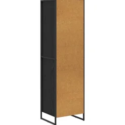 vidaXL Boekenkast Zwart Eiken 43 x 36 x 150.5 cm Bewerkt hout