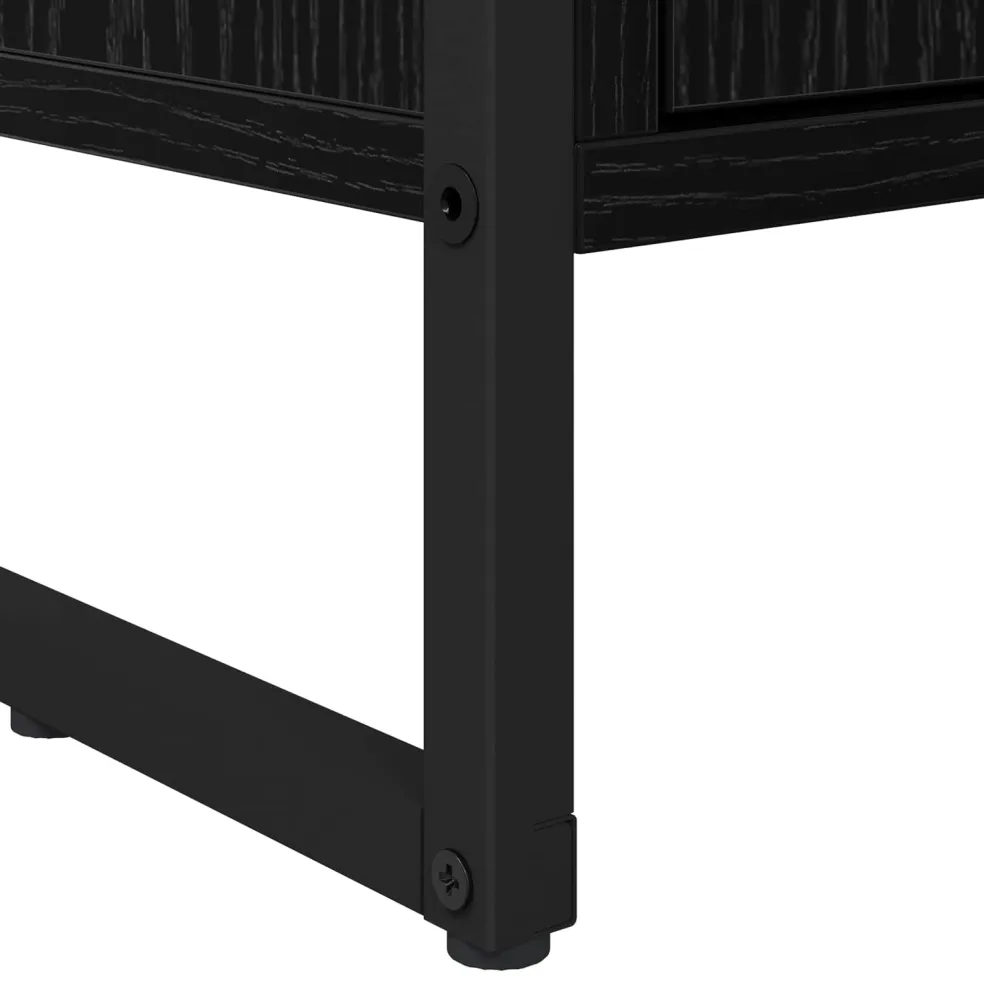 vidaXL Boekenkast Zwart Eiken 43 x 36 x 150.5 cm Bewerkt hout