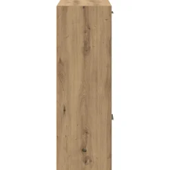 vidaXL Boekenrek 60,5x30x90 cm bewerkt hout artisanaal eikenkleurig