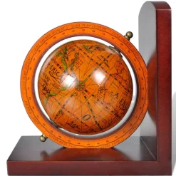 vidaXL Boekensteunen 2 st globe