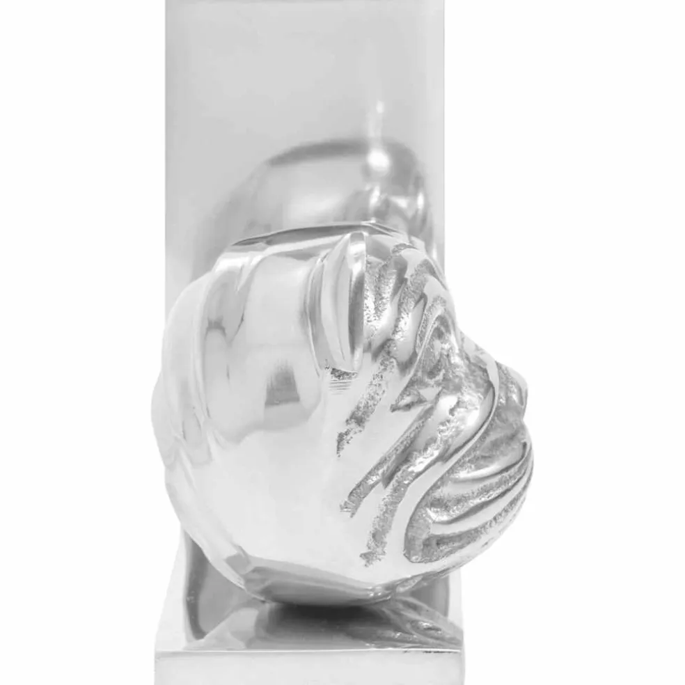 vidaXL Boekensteunen 2 st Zilver 8 x 12 x 16,5 cm Aluminium